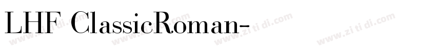 LHF ClassicRoman字体转换